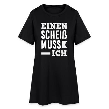 N merde je dois – majeur - Robe T-shirt Femme - noir - Devant