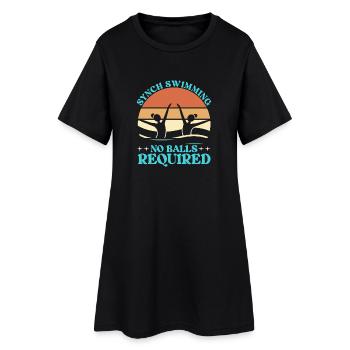 Synchronized swimming Artistic swimming Water sports - Women’s T-Shirt Dress - black - Front