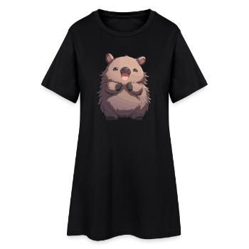 Wombats Wombat - Robe T-shirt Femme - noir - Devant