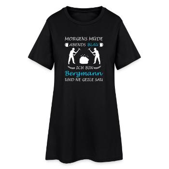 Mineur Mine de charbon Miner Buddy - Robe T-shirt Femme - noir - Devant