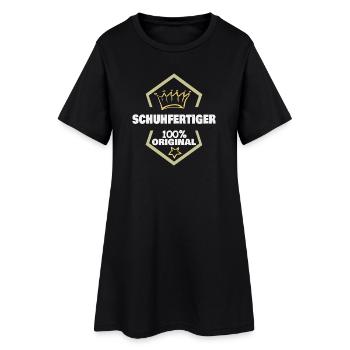 Plus fabricant de chaussures que travail - Robe T-shirt Femme - noir - Devant