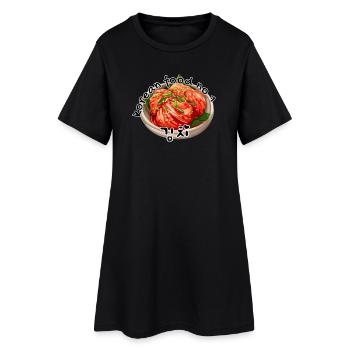 Kimchi – Korean Food No.1 Design - Robe T-shirt Femme - noir - Devant