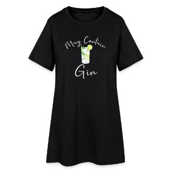 Gin Drinker Bartender PEUT CONTENIR DU GIN DISANT - Robe T-shirt Femme - noir - Devant