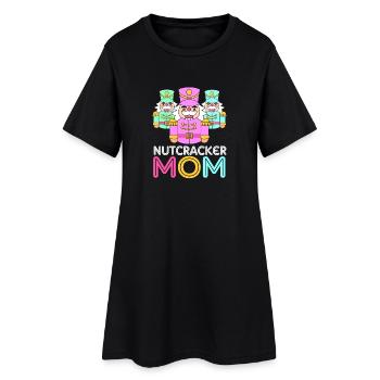 Nussknacker Weihnachten Mama Mutter - Frauen T-Shirt-Kleid - Schwarz - Vorne