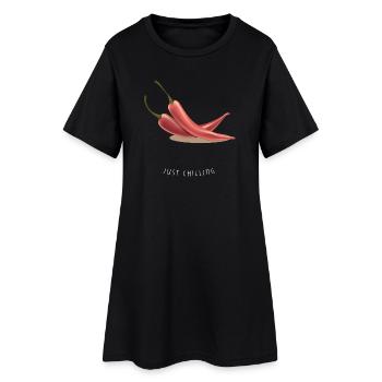 Chili Chillin' – Funny Holiday Motif - Women’s T-Shirt Dress - black - Front