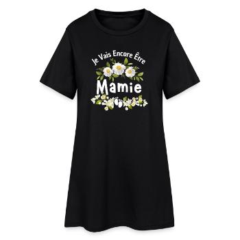 Je Vais Encore Être Mamie 2026–Future Grand-Mère - Robe T-shirt Femme - noir - Devant