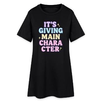 Main Character Vibes - Women’s T-Shirt Dress - black - Front