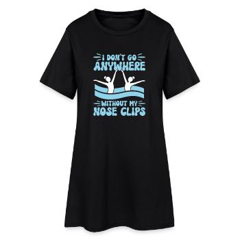 Natation synchronisée Natation artistique Sports nautiques - Robe T-shirt Femme - noir - Devant