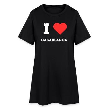 J’adore Casablanca Design - Robe T-shirt Femme - noir - Devant
