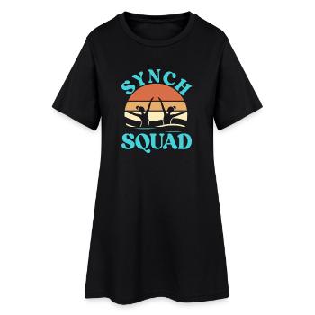 Natation synchronisée Natation artistique Sports nautiques - Robe T-shirt Femme - noir - Devant