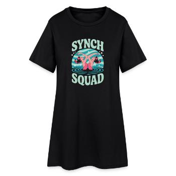 Natation synchronisée Natation artistique Sports nautiques - Robe T-shirt Femme - noir - Devant