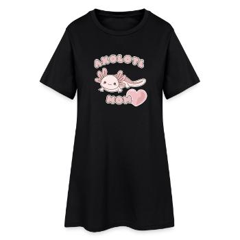 Axolotl Mom - Women’s T-Shirt Dress - black - Front
