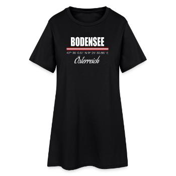 Lac de Constance - Robe T-shirt Femme - noir - Devant