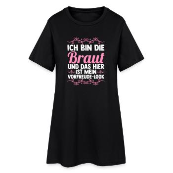 Bachelor Party Team Bride Hen Party - Women’s T-Shirt Dress - black - Front