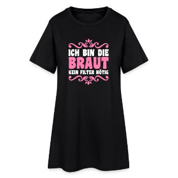 Bachelor Party Team Bride Hen Party - Women’s T-Shirt Dress - black - Front