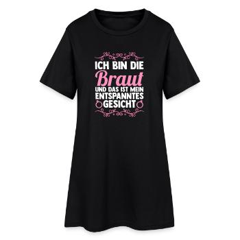 Enterrement de vie de garçon Équipe Mariée Enterrement de vie de jeune fille - Robe T-shirt Femme - noir - Devant