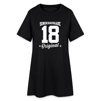 18 Geburtstag - Frauen T-Shirt-Kleid - Schwarz - Vorne