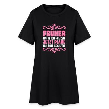 Enterrement de vie de garçon Équipe Mariée Enterrement de vie de jeune fille - Robe T-shirt Femme - noir - Devant
