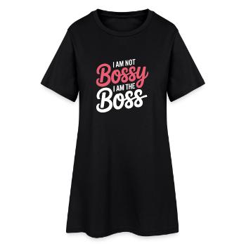 Je ne suis pas exigeant, je suis le leader Funny Office - Robe T-shirt Femme - noir - Devant