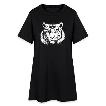 Tigre - Robe T-shirt Femme - noir - Devant