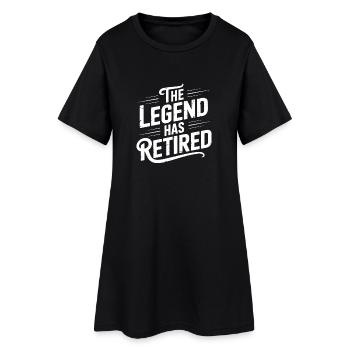 Retirement Art for Men Women Grandpa Retired Dad - Women’s T-Shirt Dress - black - Front
