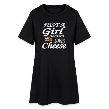 Fromage - Robe T-shirt Femme - noir - Devant