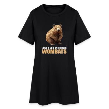 Wombats Wombat - Robe T-shirt Femme - noir - Devant