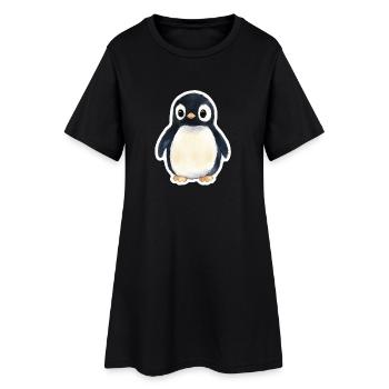 Penguin - Women’s T-Shirt Dress - black - Front