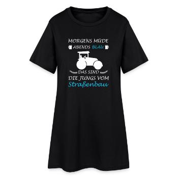Road Construction Road Builder Construction Workers - Women’s T-Shirt Dress - black - Front