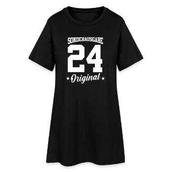 24 Geburtstag - Frauen T-Shirt-Kleid - Schwarz - Vorne