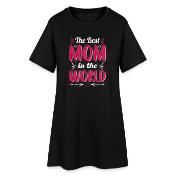 Meilleur cadeau de maman au monde : Noël - Robe T-shirt Femme - noir - Devant