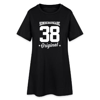 38 Anniversaire - Robe T-shirt Femme - noir - Devant