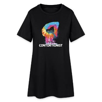 Citation pour un contorsionniste - Robe T-shirt Femme - noir - Devant
