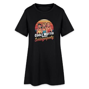 Cool Moms Making Schlager Party Karaoké Rétro - Robe T-shirt Femme - noir - Devant