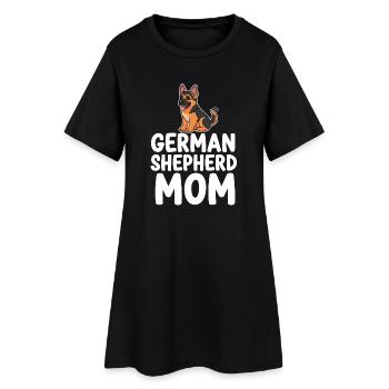 Berger Allemand Maman Chien Maman Chien Berger - Robe T-shirt Femme - noir - Devant