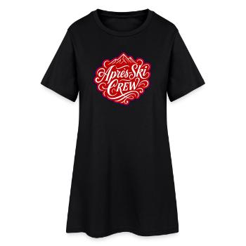 L’équipage APRÈS Ski - Robe T-shirt Femme - noir - Devant