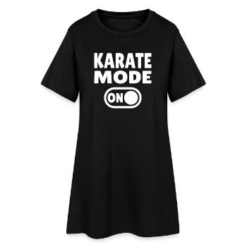 Mode Karaté ON – Motivation pour les artistes martiaux - Robe T-shirt Femme - noir - Devant