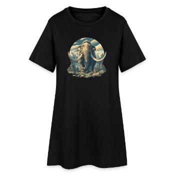 Mammouths Mammouth - Robe T-shirt Femme - noir - Devant