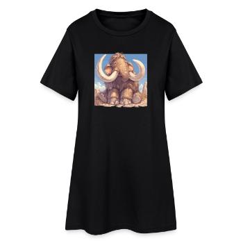 Mammouths Mammouth - Robe T-shirt Femme - noir - Devant