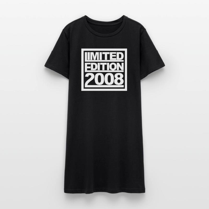 Limitierte Edition 2008 Design Geburtstag Frauen T-Shirt-Kleid