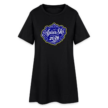 Après-ski 2026 - Robe T-shirt Femme - noir - Devant