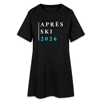Après-ski 2026 - Robe T-shirt Femme - noir - Devant