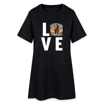 Mammouths Mammouth - Robe T-shirt Femme - noir - Devant