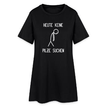 Pas de chasse aux champignons aujourd’hui Cueilleurs de champignons Chasseurs de champignons - Robe T-shirt Femme - noir - Devant