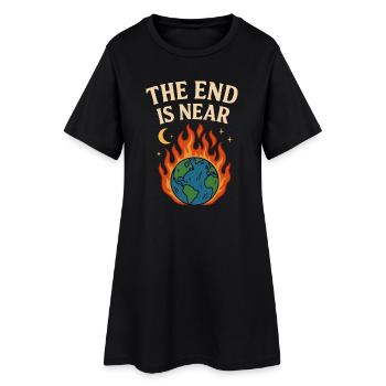 La fin approche - Robe T-shirt Femme - noir - Devant