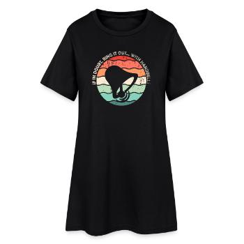 Chorale Instrument de musique Cloche à main Chorale - Robe T-shirt Femme - noir - Devant
