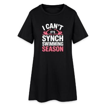 Synchronized swimming Artistic swimming Water sports - Women’s T-Shirt Dress - black - Front
