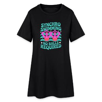 Synchronized swimming Artistic swimming Water sports - Women’s T-Shirt Dress - black - Front