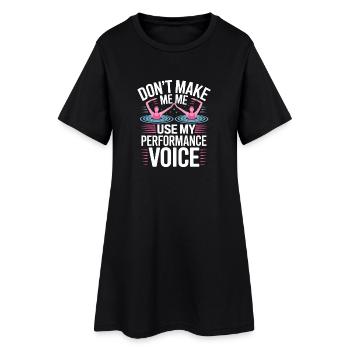 Synchronschwimmen Kunstschwimmen Wassersport - Frauen T-Shirt-Kleid - Schwarz - Vorne