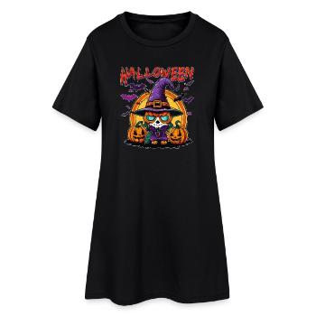 Halloween - Robe T-shirt Femme - noir - Devant
